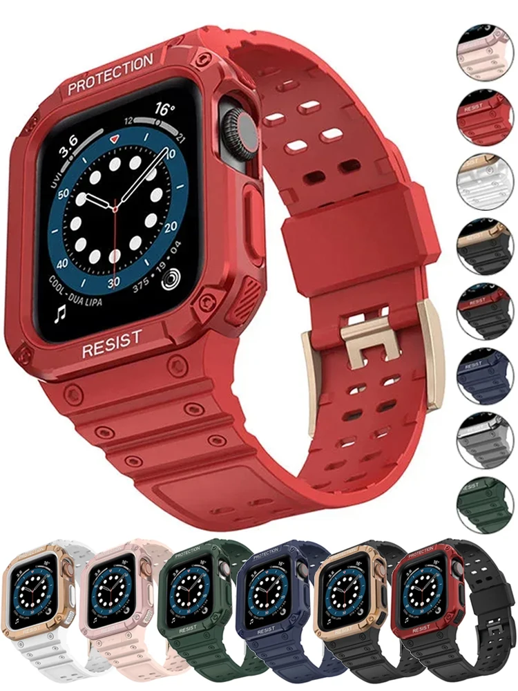 Чехол-ремешок для Apple Watch 45 нмм 49 мм 44 мм 41 мм 40 мм Браслет из ТПУ для Iwatch Ultra 7 8 6 5 4 Браслет Спортивный ремешок Аксессуары
Чехол-ремешок для Apple Watch 45 нмм 49 мм 44 мм 41 мм 40 мм Браслет из ТПУ для Iwatch Ultra 7 8 6 5 4 Браслет Спортивный ремешок Аксессуары