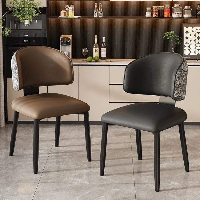 Home hotel negotiation light backrest casual high-end dining table and chairs
Home hotel negotiation light backrest casual high-end dining table and chairs