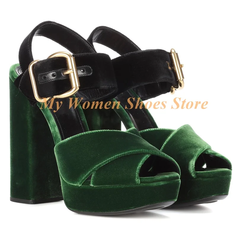 Platform Block Heel Silk Sandals Peep Toe Cross Strap Brown Green Runway 2026 Summer Women Dress Shoes Ankle Buckle
Platform Block Heel Silk Sandals Peep Toe Cross Strap Brown Green Runway 2026 Summer Women Dress Shoes Ankle Buckle