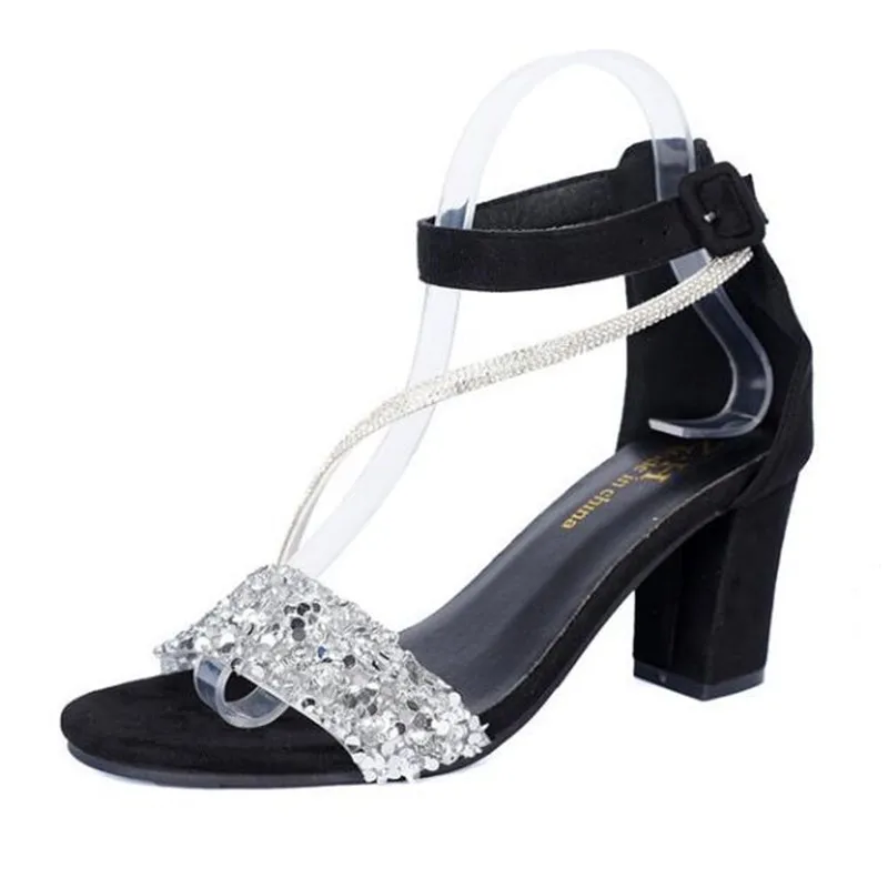 Women's 2026 Summer Fashion Brand Bling Sandals Medium High Heel Button Sandals Outdoor Women Heels Sandalias Zapatos De Mujer
Women's 2026 Summer Fashion Brand Bling Sandals Medium High Heel Button Sandals Outdoor Women Heels Sandalias Zapatos De Mujer