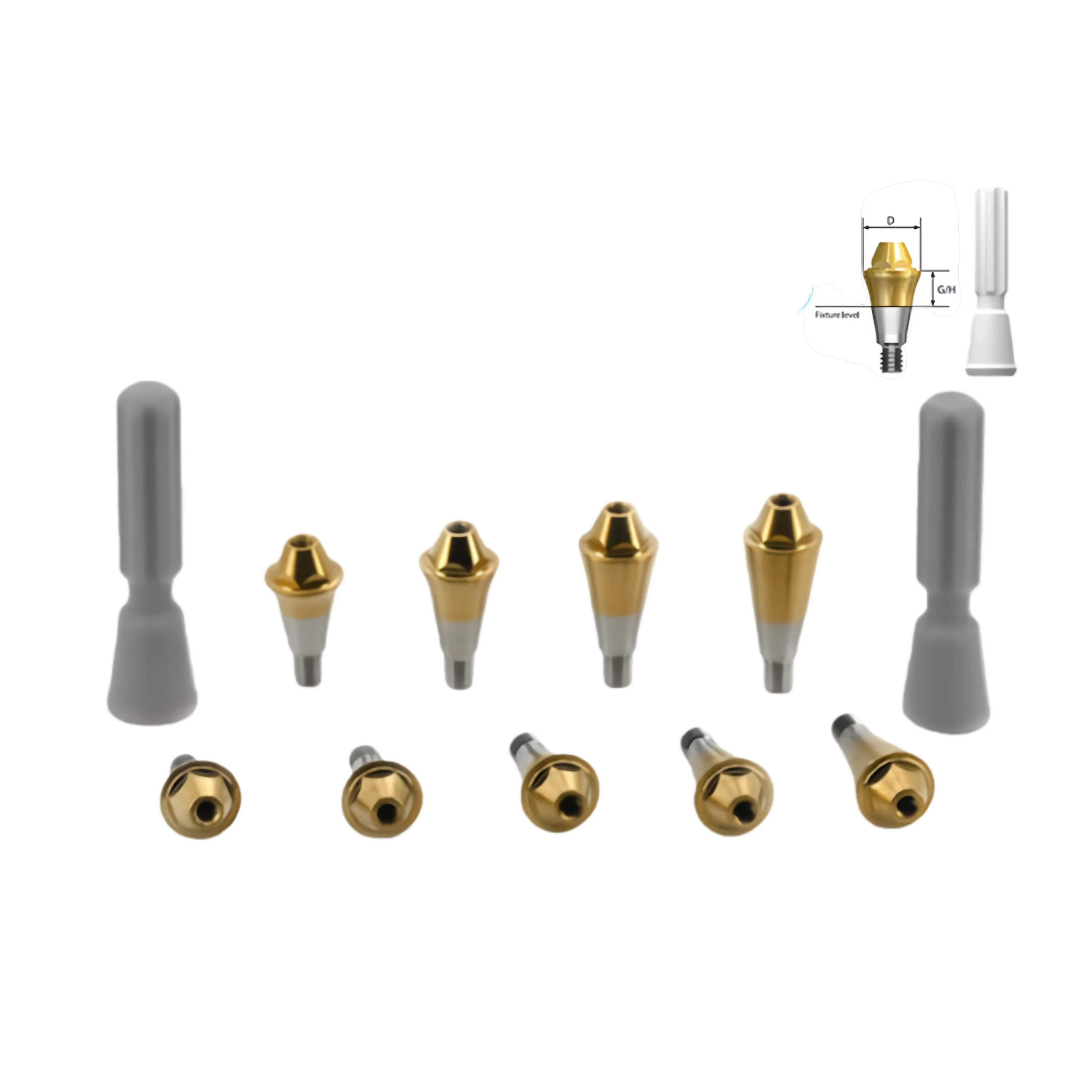 10 шт. стоматологические протезические детали для OSSTEM: конические зубы, аналоги имплантатов, передающие копия, винты с крышкой и защитные колпачки.
10 шт. стоматологические протезические детали для OSSTEM: конические зубы, аналоги имплантатов, передающие копия, винты с крышкой и защитные колпачки.