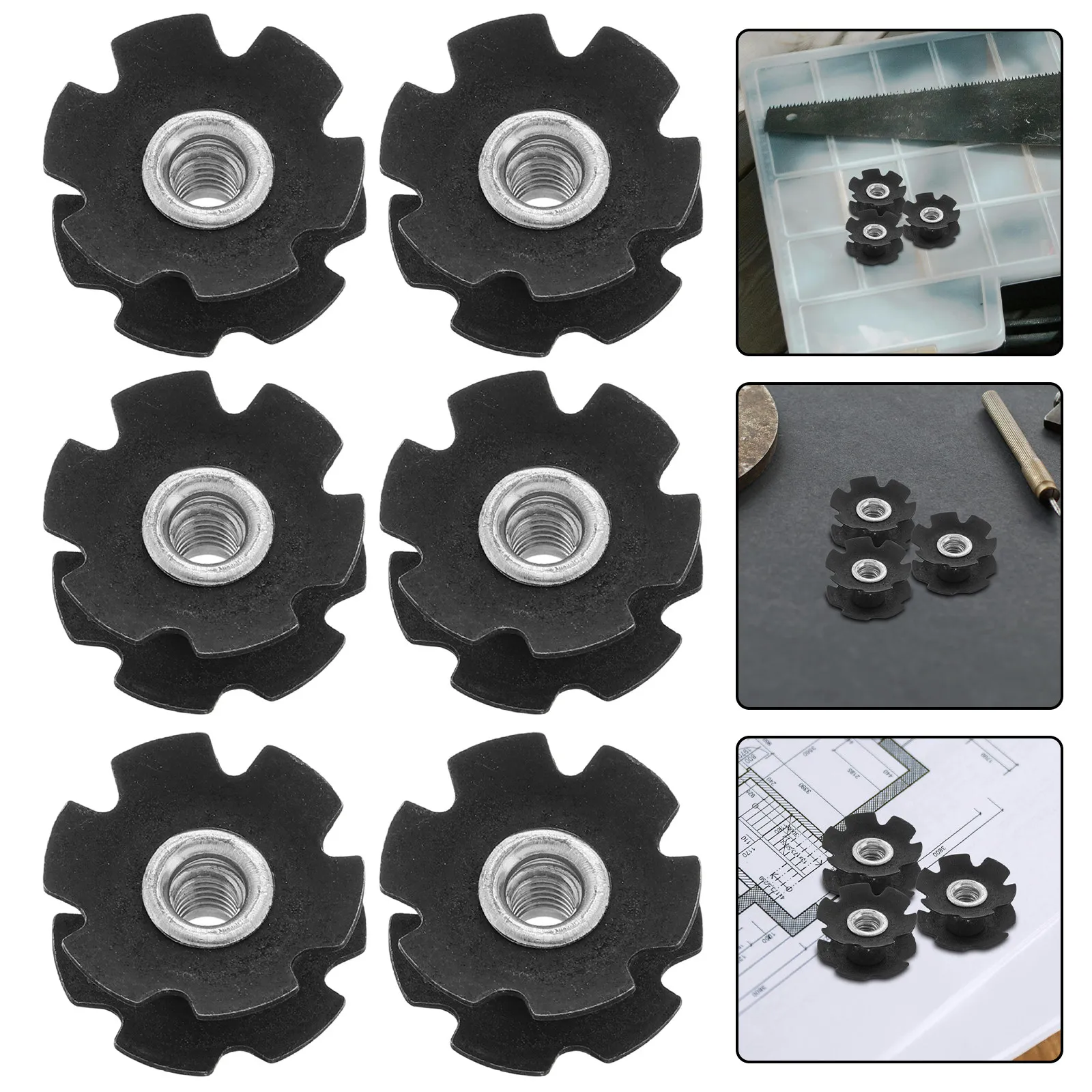 20Pcs Bicycle Fork Star Nut Expanding Design Pressure Distribution Frame Protection Compatible with Mountain -Bike Headset
20Pcs Bicycle Fork Star Nut Expanding Design Pressure Distribution Frame Protection Compatible with Mountain -Bike Headset