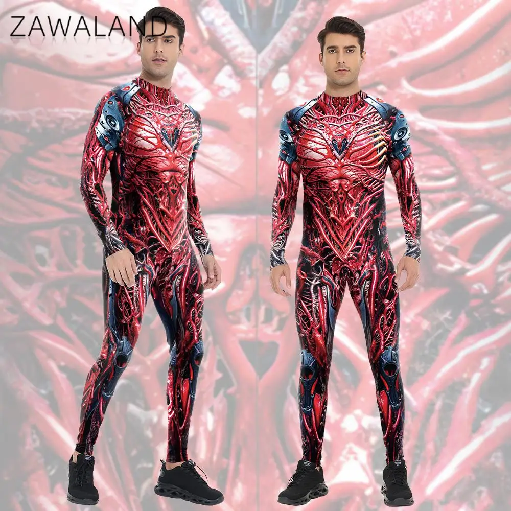 Zawaland Human Body Zentai Bodysuit Halloween Party Costume Men Chest Zipper Cosplay Scarier Blood Vessel Print Catsuit Jumpsuit
Zawaland Human Body Zentai Bodysuit Halloween Party Costume Men Chest Zipper Cosplay Scarier Blood Vessel Print Catsuit Jumpsuit