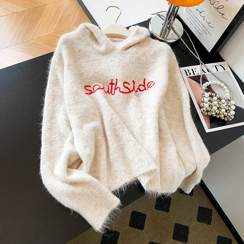 Женский трикотаж с капюшоном и буквенным принтом Lazy Sle, повседневная внутренняя одежда, свободный крой из хлопка, 00% удобный вязаный топ
Женский трикотаж с капюшоном и буквенным принтом Lazy Sle, повседневная внутренняя одежда, свободный крой из хлопка, 00% удобный вязаный топ