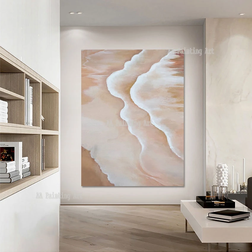 Nordic Wall Poster for Hotel Decor, Abstract Oil Painting, Sea Wave Canvas Picture Art, Hand Painted, Unframed Decorative Item
Nordic Wall Poster for Hotel Decor, Abstract Oil Painting, Sea Wave Canvas Picture Art, Hand Painted, Unframed Decorative Item