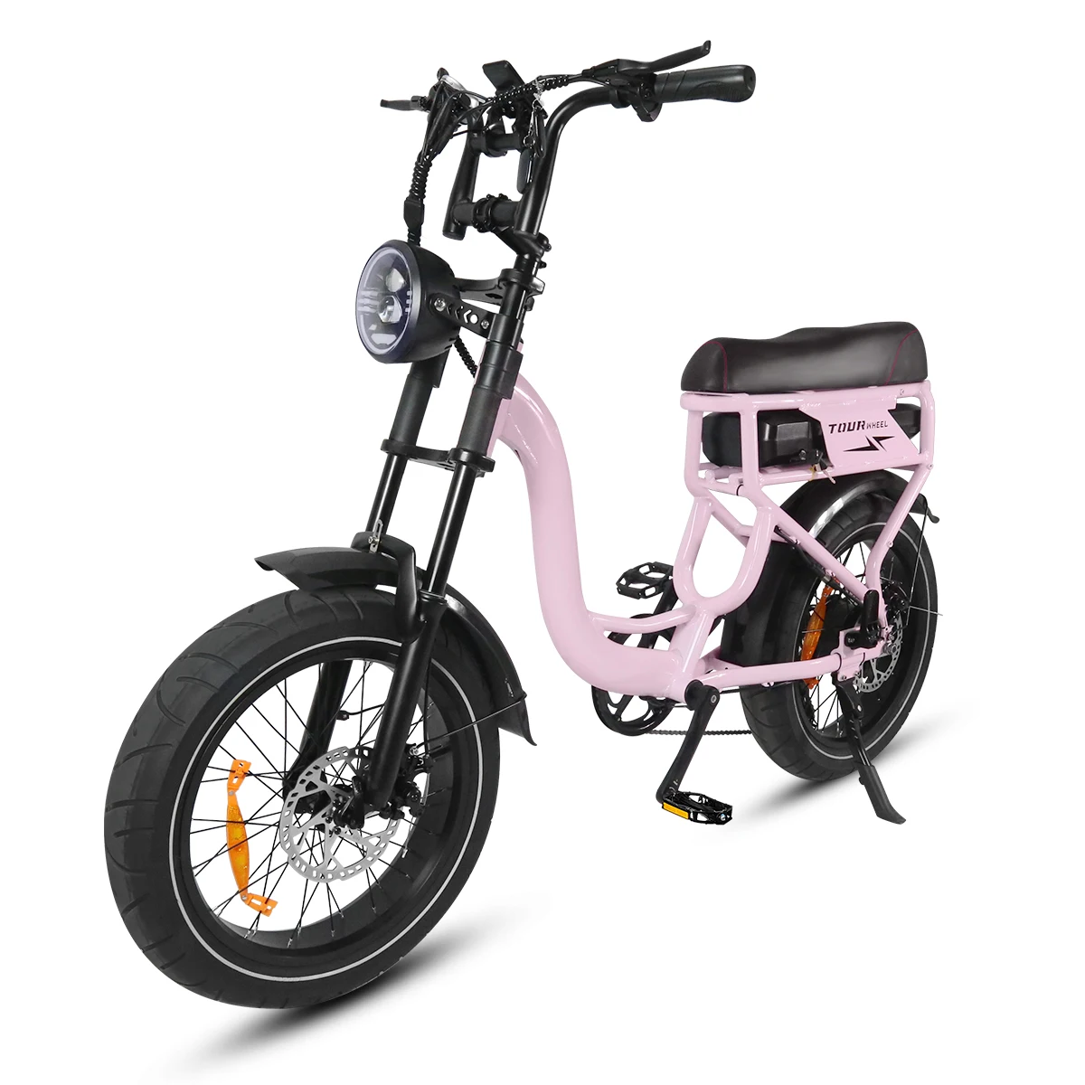 Tourwheel T7 Super Electric Bike 48V 250W Rear Hub Motor Hydraulic Brake Fat Bike Pink for Ladies
Tourwheel T7 Super Electric Bike 48V 250W Rear Hub Motor Hydraulic Brake Fat Bike Pink for Ladies
