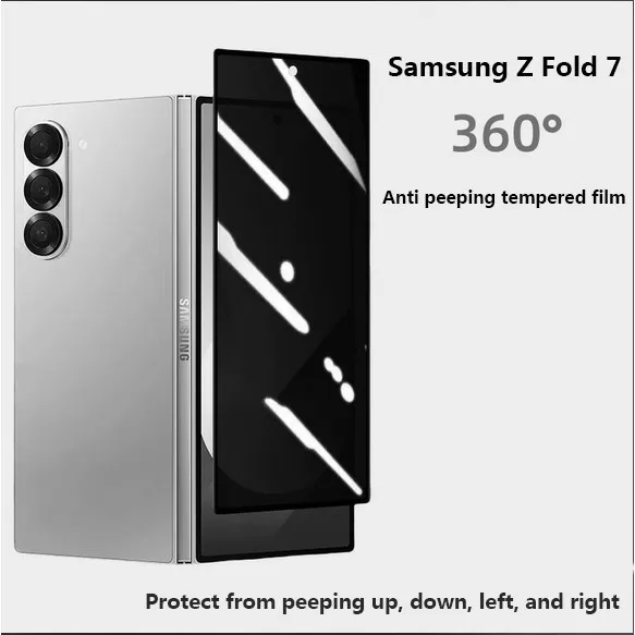 Privacy Tempered Glass For Samsung Galaxy Z Fold 7 Fold7 SE Special W25 6 Slim 6 5 4 3 2 Anti-spy Privacy Screen Protector
Privacy Tempered Glass For Samsung Galaxy Z Fold 7 Fold7 SE Special W25 6 Slim 6 5 4 3 2 Anti-spy Privacy Screen Protector