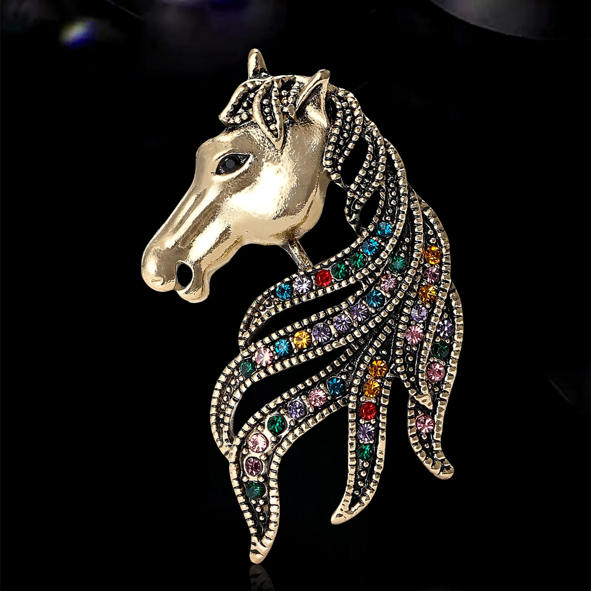Luxury Rhinestone Horse Head Brooches for Women Unisex Animal Pins Event Party Fashion New Gifts Decoration Clothes Accessories
Luxury Rhinestone Horse Head Brooches for Women Unisex Animal Pins Event Party Fashion New Gifts Decoration Clothes Accessories
