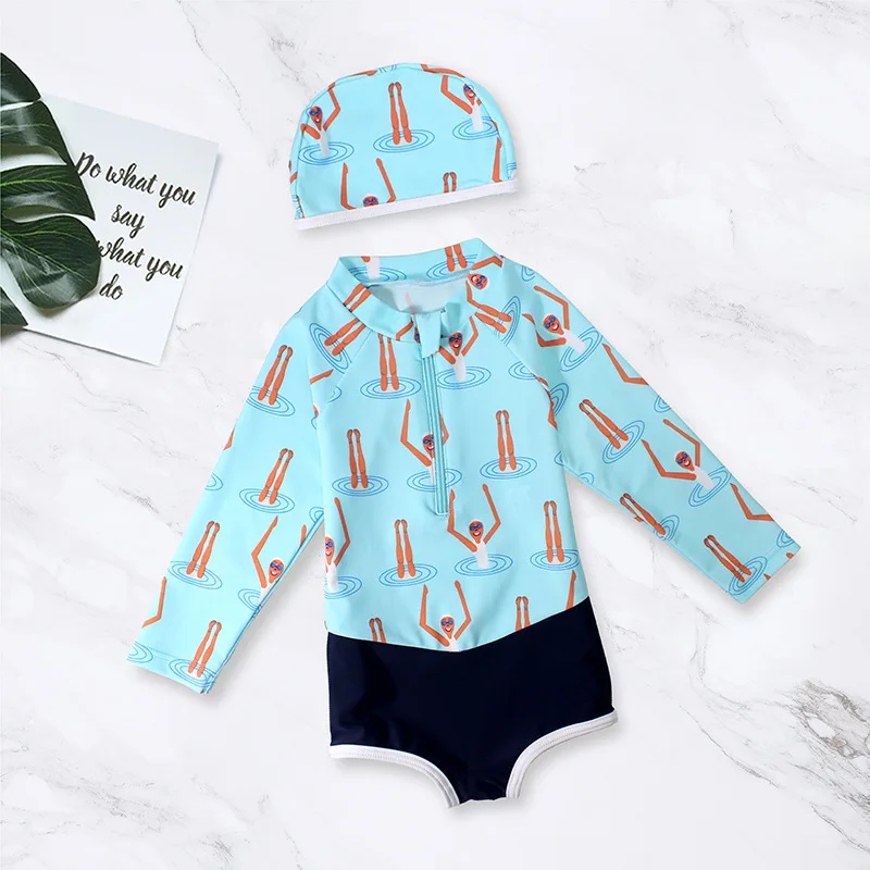 Medium and Large Children's Baby Swimming Bikini Kids Long Sleeve Swimsuit Ins Sunscreen Girls Split Swimsuit with Swimming Cap
Medium and Large Children's Baby Swimming Bikini Kids Long Sleeve Swimsuit Ins Sunscreen Girls Split Swimsuit with Swimming Cap