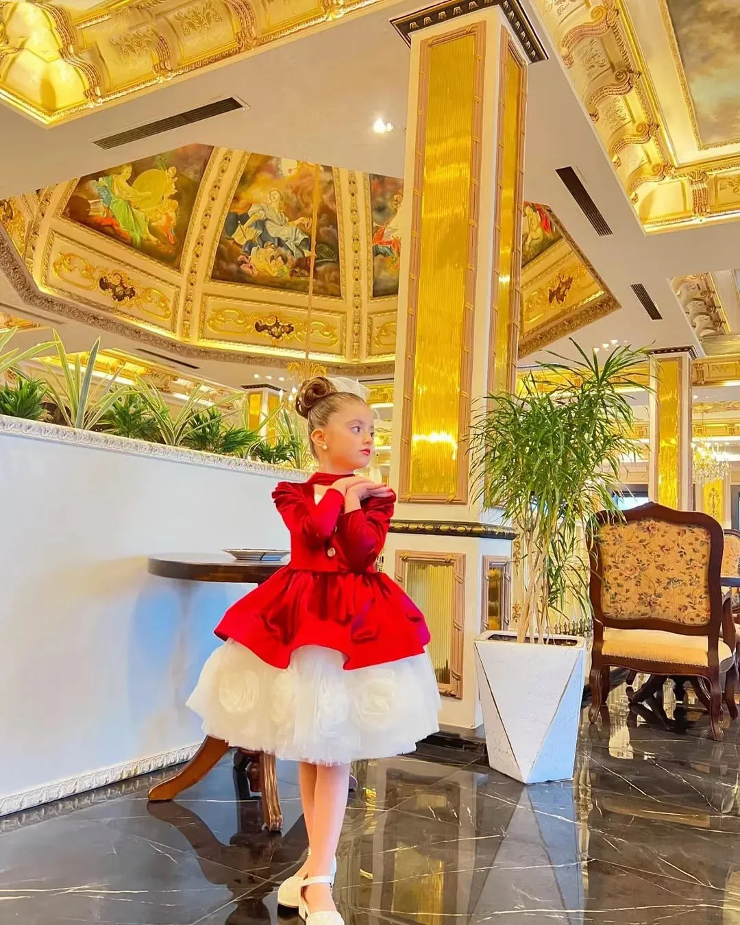 Customized Red Flower Girl Dresses For Wedding Satin Full Sleeves 3D Floral Puffy Child Formal Events Banquet Evening Party Gown
Customized Red Flower Girl Dresses For Wedding Satin Full Sleeves 3D Floral Puffy Child Formal Events Banquet Evening Party Gown