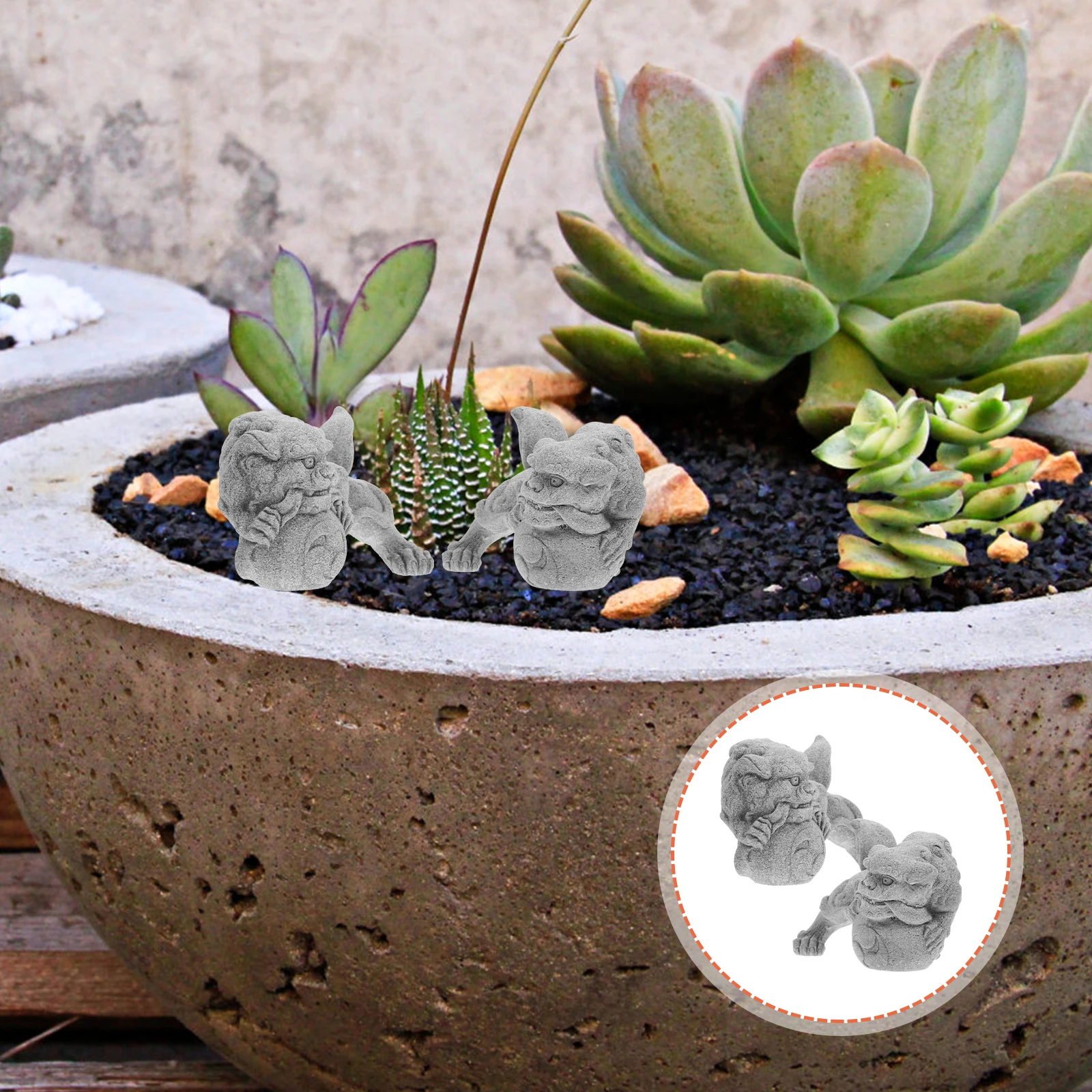 1 Pair Mini Lion Figurines Garden Sculpture Outdoor Sandstone Animal Statues Micro-Landscape Ornament Desktop Decor Cute Lion
1 Pair Mini Lion Figurines Garden Sculpture Outdoor Sandstone Animal Statues Micro-Landscape Ornament Desktop Decor Cute Lion