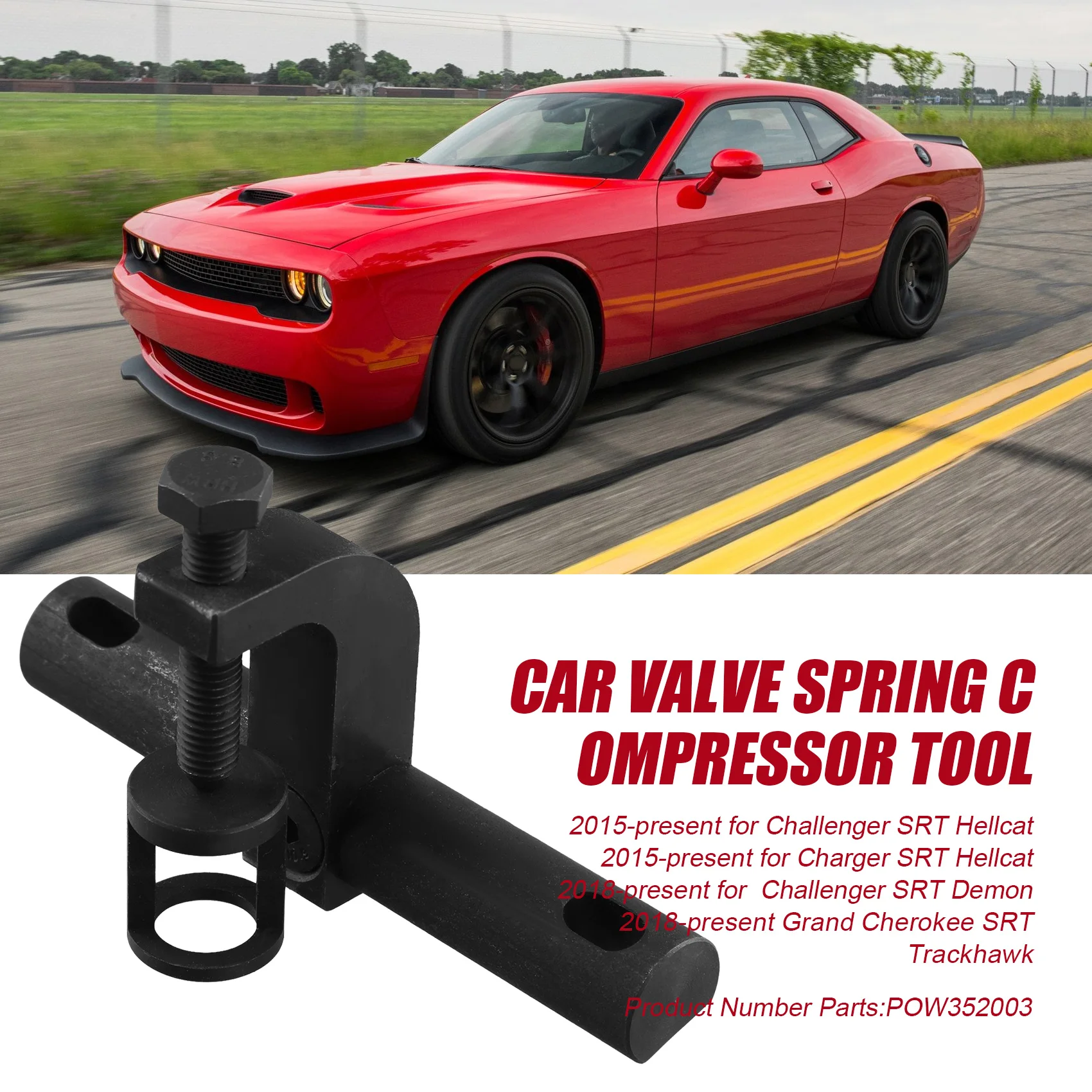 Car Valve Spring Compressor Tool POW352003 For Dodge Ram Durango 5.7L 6.1L 6.2L 6.4L Engine
Car Valve Spring Compressor Tool POW352003 For Dodge Ram Durango 5.7L 6.1L 6.2L 6.4L Engine