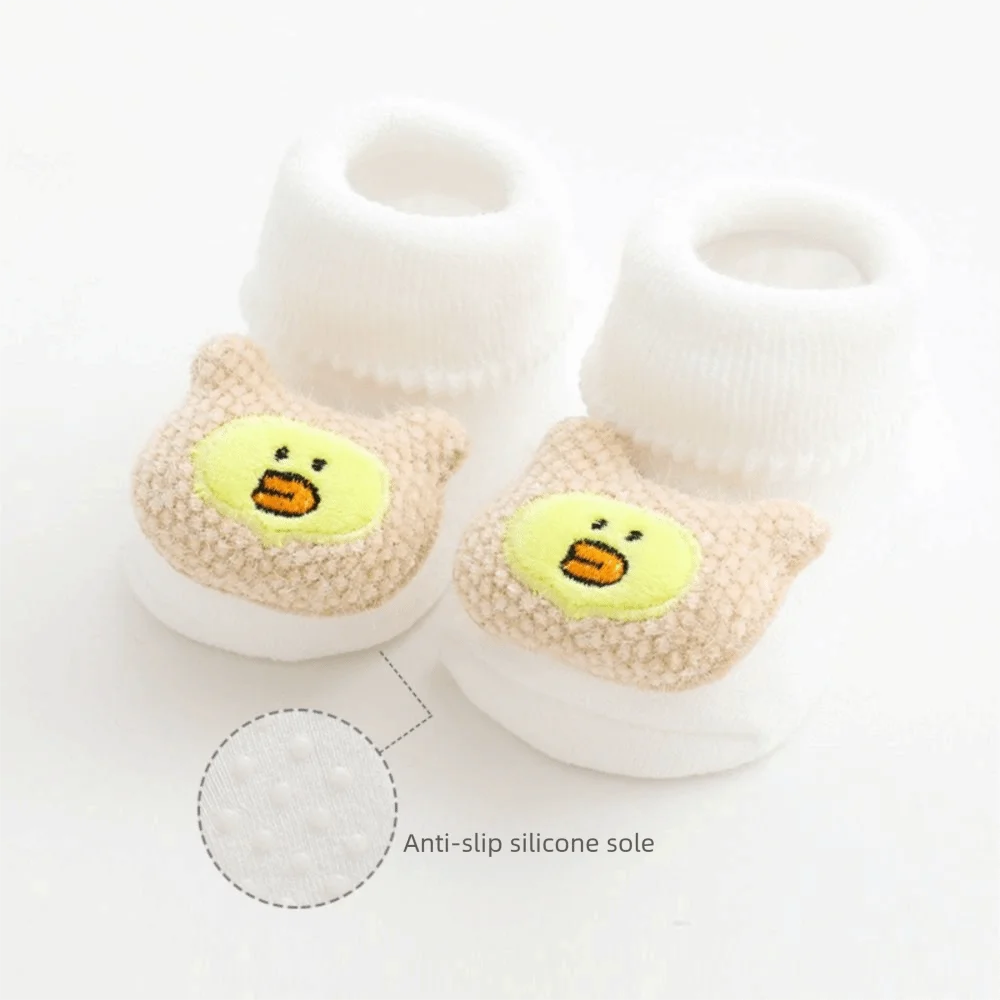 Теплые флисовые детские носки, противоскользящие 3D игрушечные прогулочные носки, толстая флисовая подкладка, носки для новорожденных, осень-зима
Теплые флисовые детские носки, противоскользящие 3D игрушечные прогулочные носки, толстая флисовая подкладка, носки для новорожденных, осень-зима