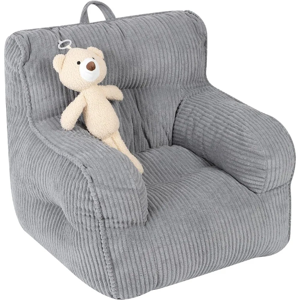 Kids Bean Bag Chair with a Plush Bear, Comfy Toddler Chair for Boys and Girls, Grey
Kids Bean Bag Chair with a Plush Bear, Comfy Toddler Chair for Boys and Girls, Grey