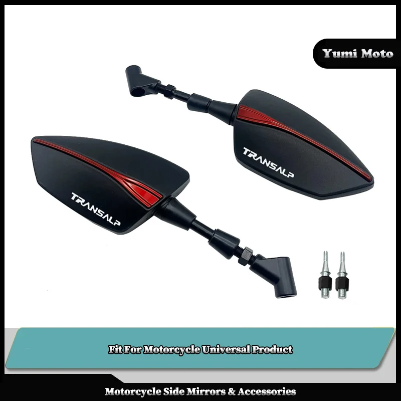 Fit For HONDA TRANSALP XL400 XL600 XL650 XL700 XL750 XLV Motorcycle Universal Adjustabale Rearview Mirror Side Rear View Mirrors
Fit For HONDA TRANSALP XL400 XL600 XL650 XL700 XL750 XLV Motorcycle Universal Adjustabale Rearview Mirror Side Rear View Mirrors