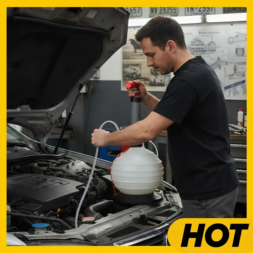 6 Litre Manual Oil Change Pump with Base & Hoses Vacuum Oil Extractor Pump for Car Motorbikes Marine Engines
6 Litre Manual Oil Change Pump with Base & Hoses Vacuum Oil Extractor Pump for Car Motorbikes Marine Engines