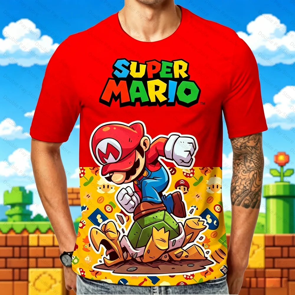 Super Mario T-shirts Parent-child Wear Fashion 2026 Summer Men's shirt Women T-Shirt Anime Kids Tops Quick Dry Streetwear Y2k
Super Mario T-shirts Parent-child Wear Fashion 2026 Summer Men's shirt Women T-Shirt Anime Kids Tops Quick Dry Streetwear Y2k