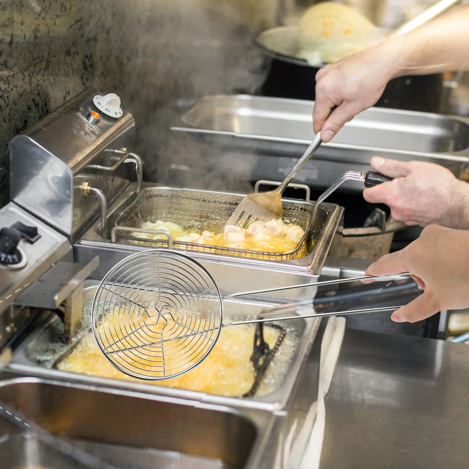 Stainless Steel Colander Kitchen Strainer For Hot Pot Noodles Dumplings Oil Residue Filter Skimmer Practical Cookware Tool
Stainless Steel Colander Kitchen Strainer For Hot Pot Noodles Dumplings Oil Residue Filter Skimmer Practical Cookware Tool