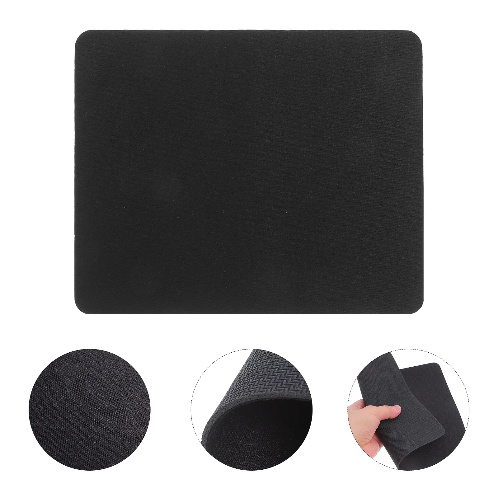 Smooth Black Mouse Pad Anti Skid Office Work Travel Universal Compatibility Mouse Pad for Men Black Mousepad
Smooth Black Mouse Pad Anti Skid Office Work Travel Universal Compatibility Mouse Pad for Men Black Mousepad