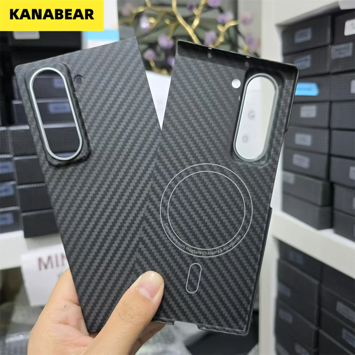 Kevlar Case for Samsung Z Fold SE W25, MagSafe Magnetic Ultra-Thin Aramid Carbon Fiber Shockproof Foldable Cover
Kevlar Case for Samsung Z Fold SE W25, MagSafe Magnetic Ultra-Thin Aramid Carbon Fiber Shockproof Foldable Cover