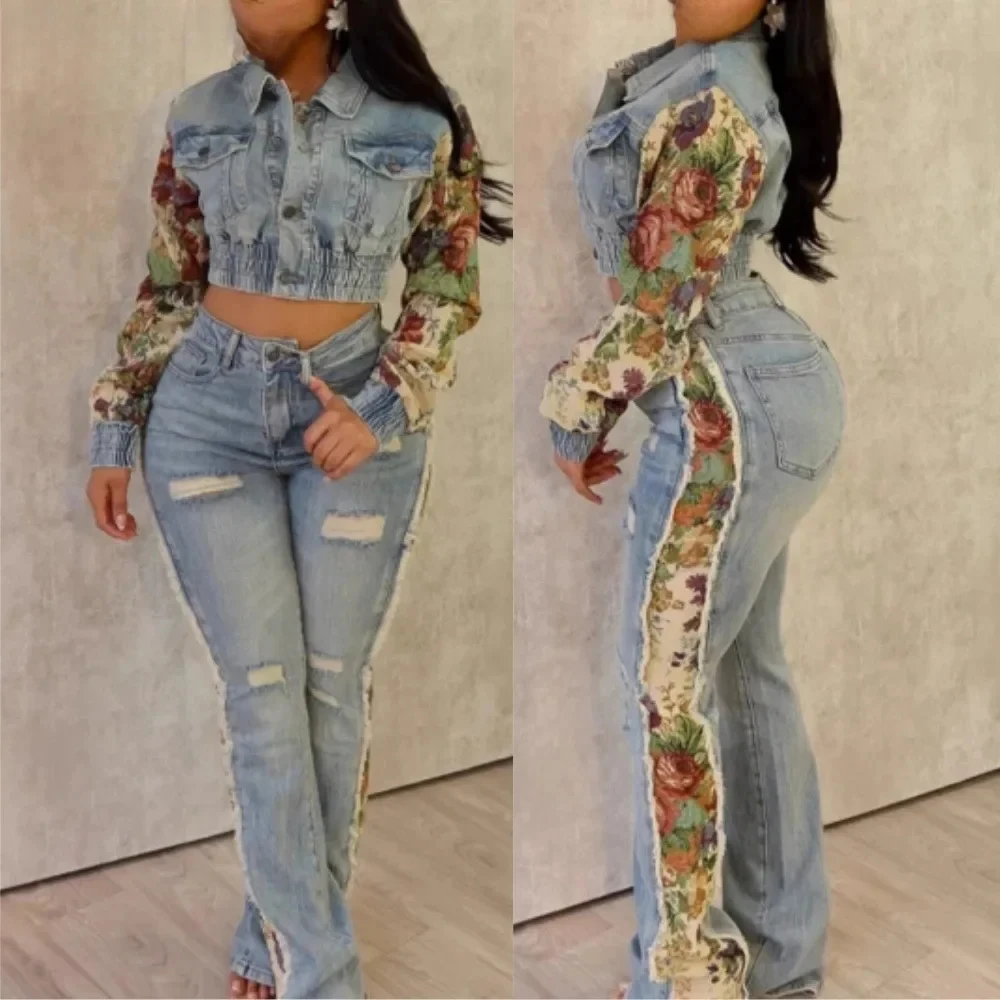 BWQ Women 2 Piece Set Outfit Fashion Pocket Ruched Print Patchwork Denim Crop Jacket + High Waist Stretchy Jeans Streetwear 2025
BWQ Women 2 Piece Set Outfit Fashion Pocket Ruched Print Patchwork Denim Crop Jacket + High Waist Stretchy Jeans Streetwear 2025
