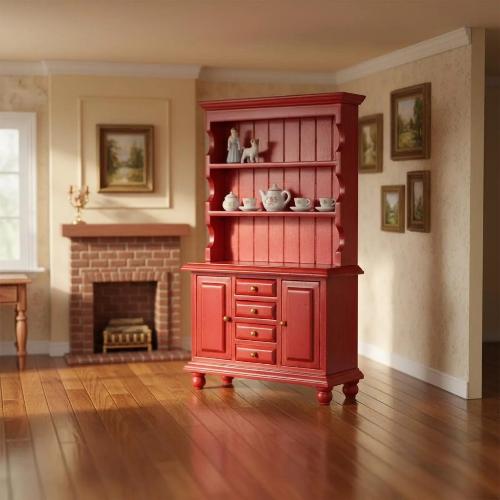 1:12 Scale Wooden Cabinet Functional Doors and Drawers 1:12 Scale Cabinet Miniature Display Hutch Detailed Craftsmanship
1:12 Scale Wooden Cabinet Functional Doors and Drawers 1:12 Scale Cabinet Miniature Display Hutch Detailed Craftsmanship