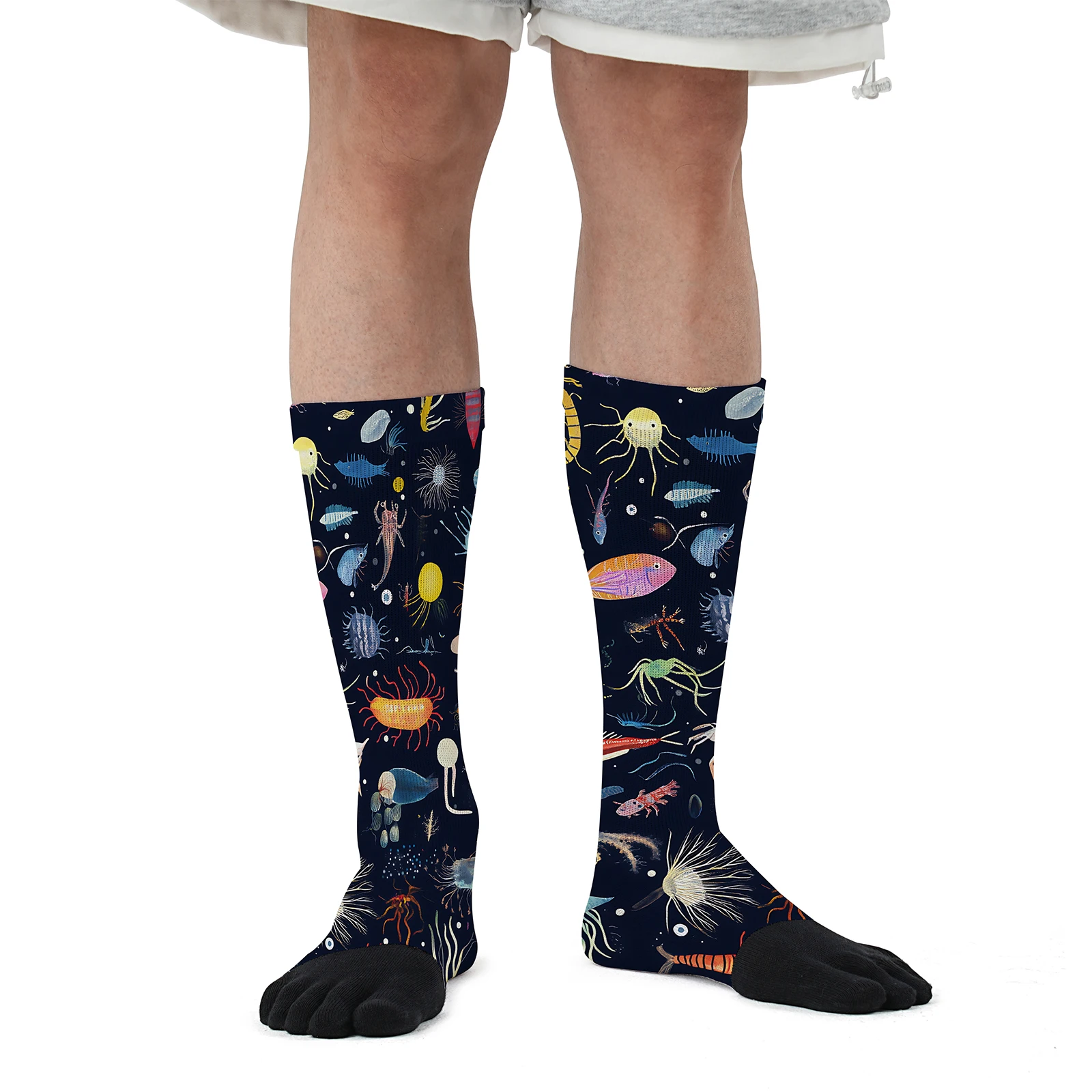 1 pair of plankton deep sea creature print personality mid-tube sports fashion five-finger socks without deformation party
1 pair of plankton deep sea creature print personality mid-tube sports fashion five-finger socks without deformation party