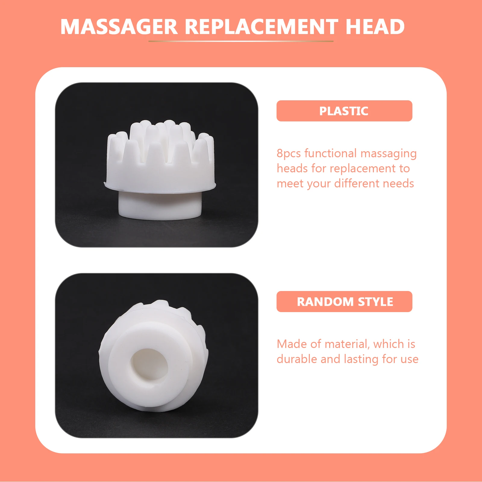 8pcs Electric Massage Head Replacement for Cervical Massager Accessories Grey Color Durable Long Lasting Functional
8pcs Electric Massage Head Replacement for Cervical Massager Accessories Grey Color Durable Long Lasting Functional