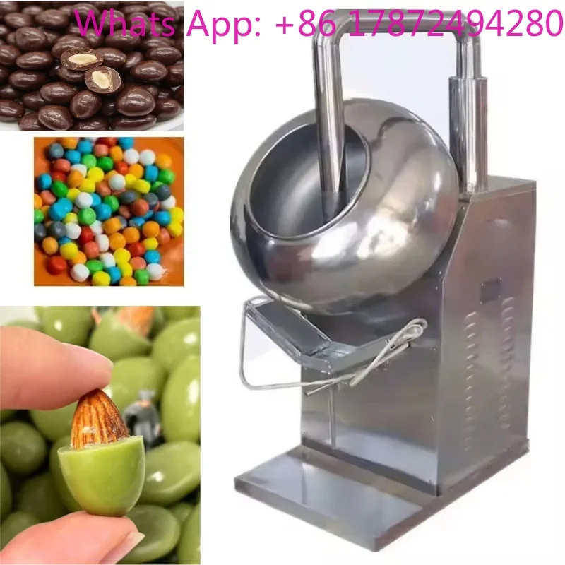 Chocolate Panning Machine/Stainless Steel Coating Pan Machine for Peanut/Automatic Almond Sugar Coating Machine
Chocolate Panning Machine/Stainless Steel Coating Pan Machine for Peanut/Automatic Almond Sugar Coating Machine