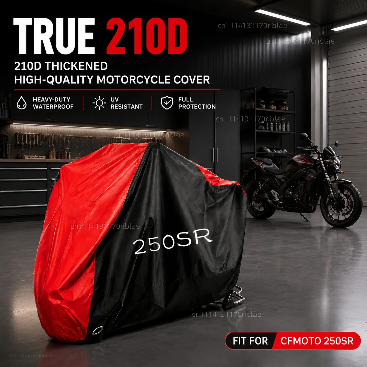 For CFMOTO 250SR Papio XO-1 210D Motorcycle Cover Waterproof Fabric All Season Dustproof UV Protection Moto Rain Cover
For CFMOTO 250SR Papio XO-1 210D Motorcycle Cover Waterproof Fabric All Season Dustproof UV Protection Moto Rain Cover