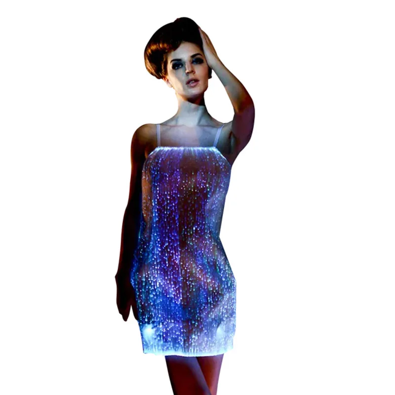 Women's Luminous Fiber Optic Dress Sexy Illuminated LED Bodycon Dress Glowing Party Costume Wedding Bridesmaid Prom
Women's Luminous Fiber Optic Dress Sexy Illuminated LED Bodycon Dress Glowing Party Costume Wedding Bridesmaid Prom