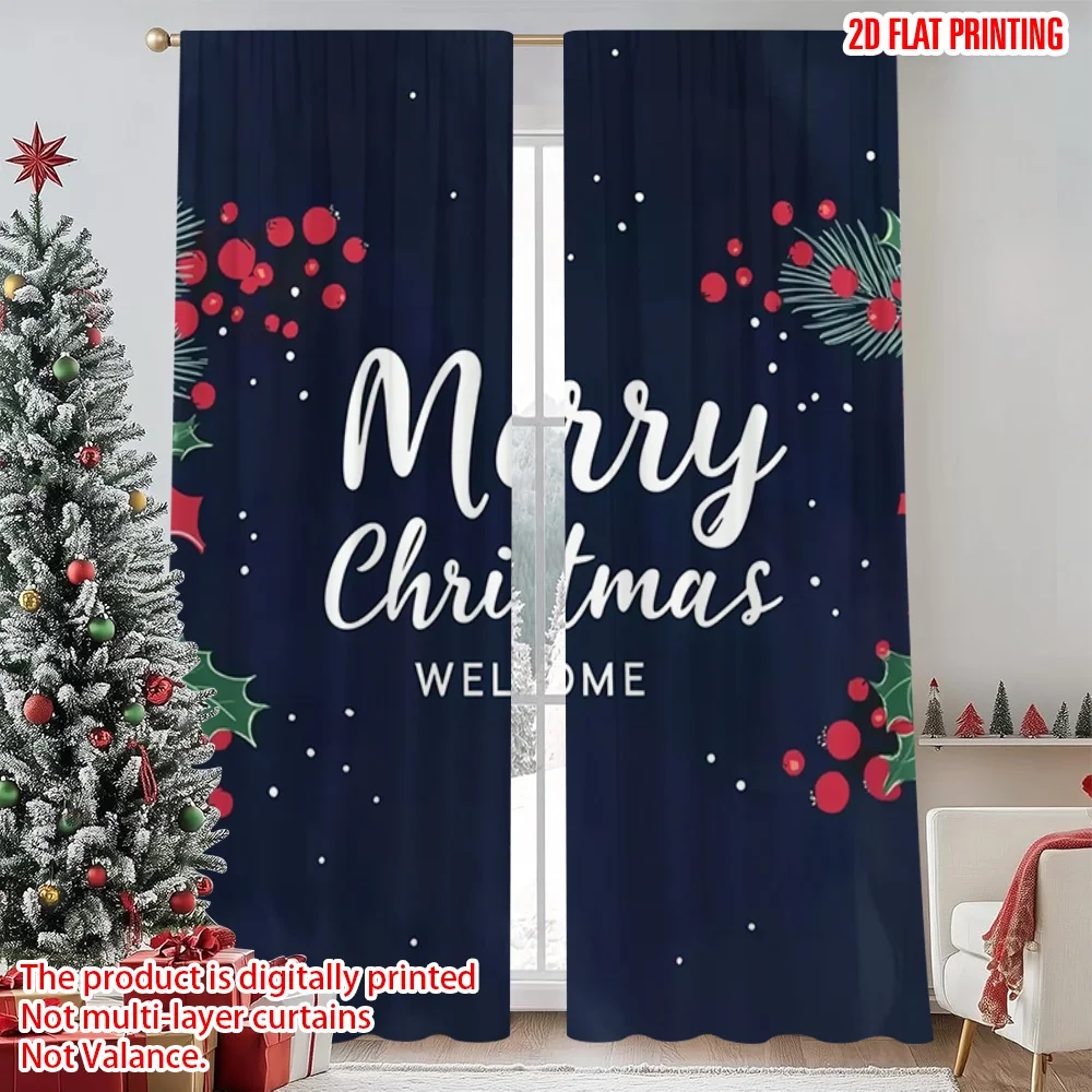 2pcs 2D flat printing Merry Christmas Window Drapes Christmas Welcome Machine Washable Fabric Without Electricity Spring Use for
2pcs 2D flat printing Merry Christmas Window Drapes Christmas Welcome Machine Washable Fabric Without Electricity Spring Use for