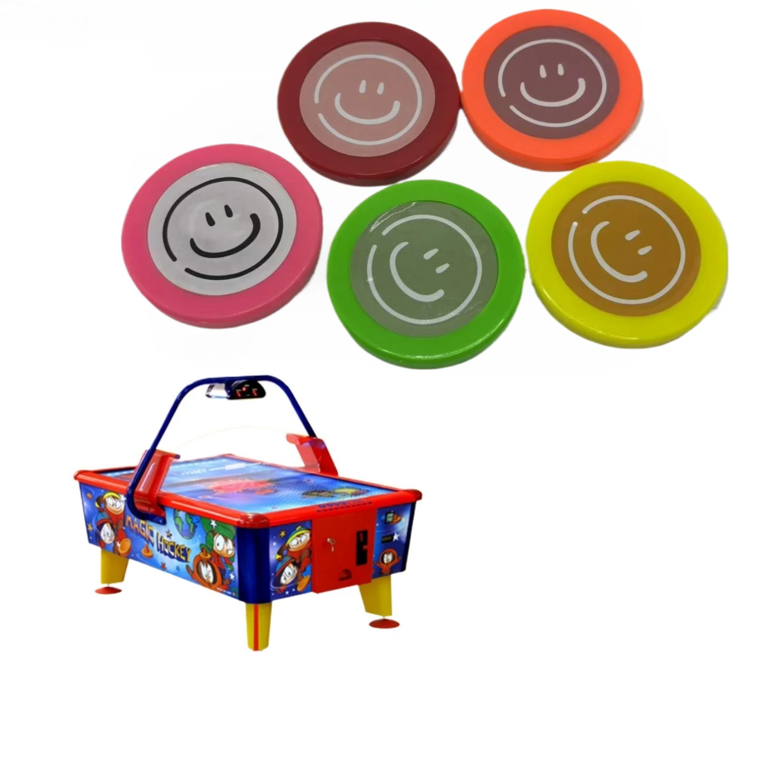 5pcs Coin Operated Air Hockey Pusher Puck Tabletop Arcade Game Machine Large Commercial Electronic Air Hockey Game Puck
5pcs Coin Operated Air Hockey Pusher Puck Tabletop Arcade Game Machine Large Commercial Electronic Air Hockey Game Puck