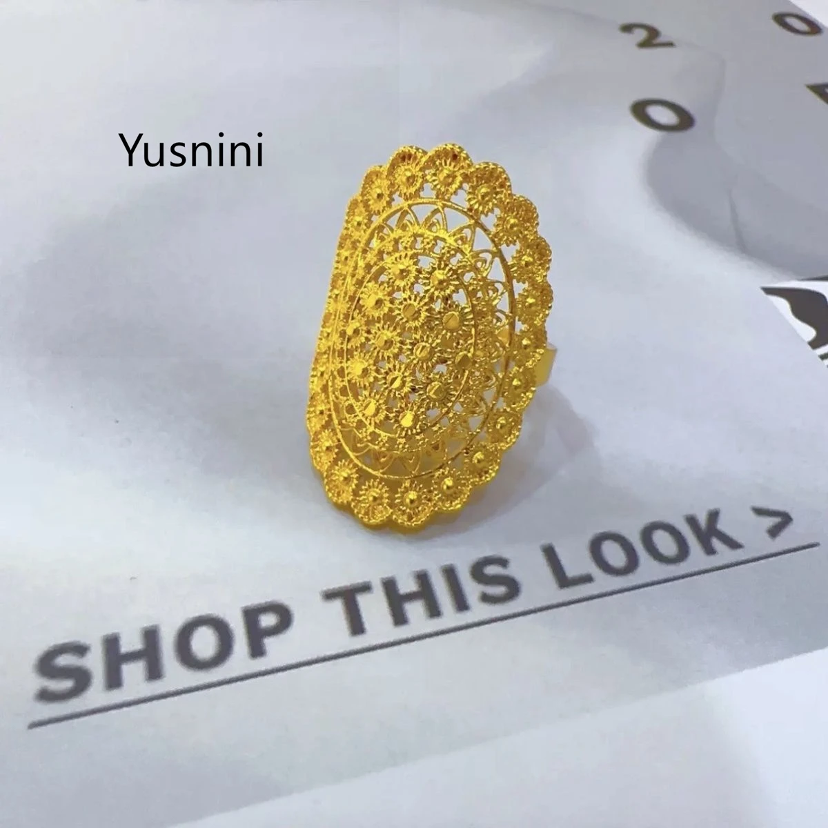 New EU Dubai Fashion 24K Gold Plated Ring Exquisite Engagement Party Jewelry for Lovers
New EU Dubai Fashion 24K Gold Plated Ring Exquisite Engagement Party Jewelry for Lovers