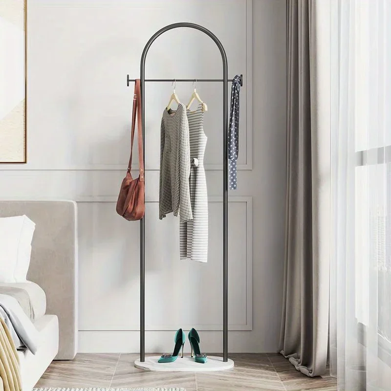 Metal Free Standing Clothes Hanger with Marble Base - Uncharged, Minimalist Bedroom Floor Mount Coat Rack with Storage Shelf
Metal Free Standing Clothes Hanger with Marble Base - Uncharged, Minimalist Bedroom Floor Mount Coat Rack with Storage Shelf