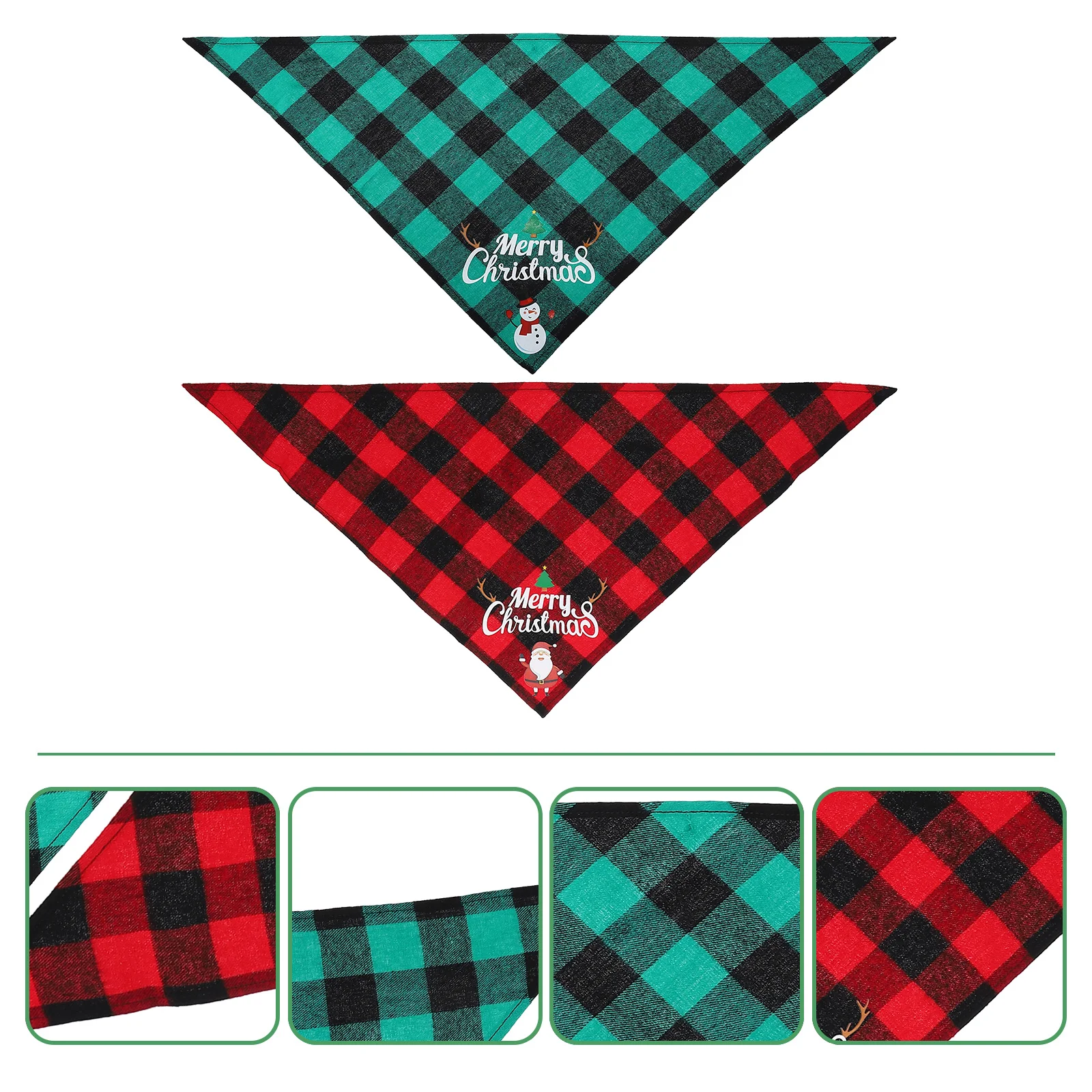 2Pcs Pet Scarves Christmas Plaid Pattern Dog Triangle Bibs for Holiday Outfit Decoration Xmas Pet Supplies Dog Christmas Scarves
2Pcs Pet Scarves Christmas Plaid Pattern Dog Triangle Bibs for Holiday Outfit Decoration Xmas Pet Supplies Dog Christmas Scarves