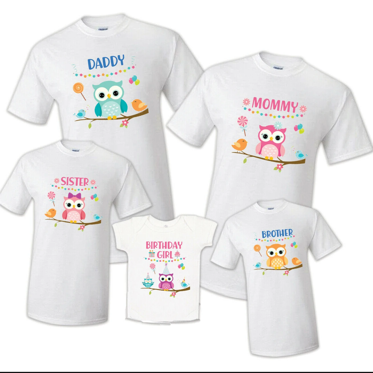 Owl Bird Big Family Birthday Matching T Shirts Dad Mon Baby Family Matching Outfits, All Family Member Availible Shirts Gift
Owl Bird Big Family Birthday Matching T Shirts Dad Mon Baby Family Matching Outfits, All Family Member Availible Shirts Gift
