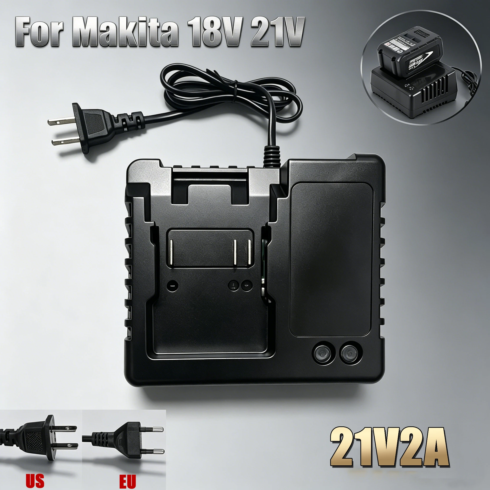 for Makita pin charger 18V 21V EU US electric drill electric wrench Angle grinder charger electric tool battery charger
for Makita pin charger 18V 21V EU US electric drill electric wrench Angle grinder charger electric tool battery charger