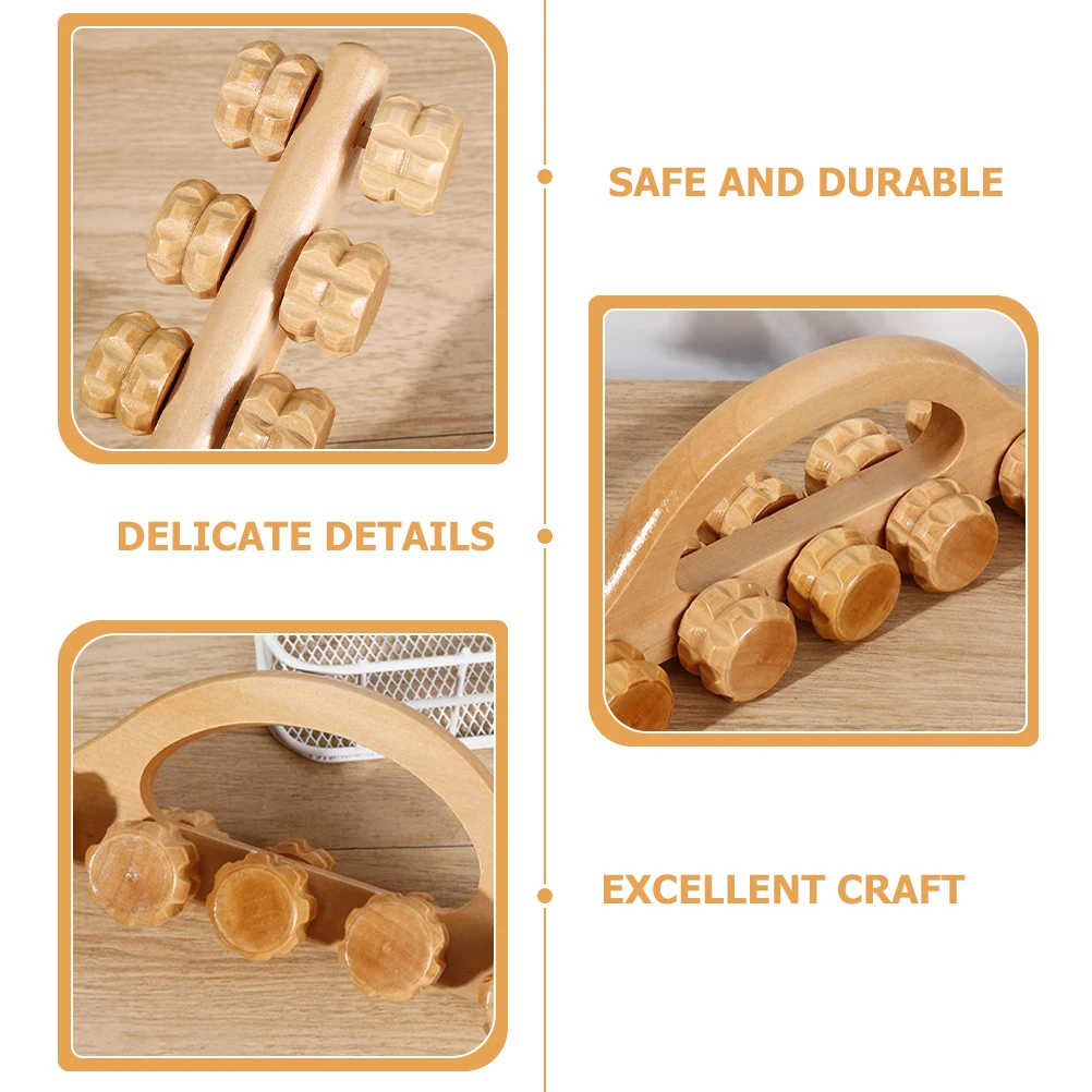 Wooden Massage Roller Handheld Muscle Relaxer Tool Back Pain Relief Portable Roller Ball Massager For Home Gym Travel Stress
Wooden Massage Roller Handheld Muscle Relaxer Tool Back Pain Relief Portable Roller Ball Massager For Home Gym Travel Stress