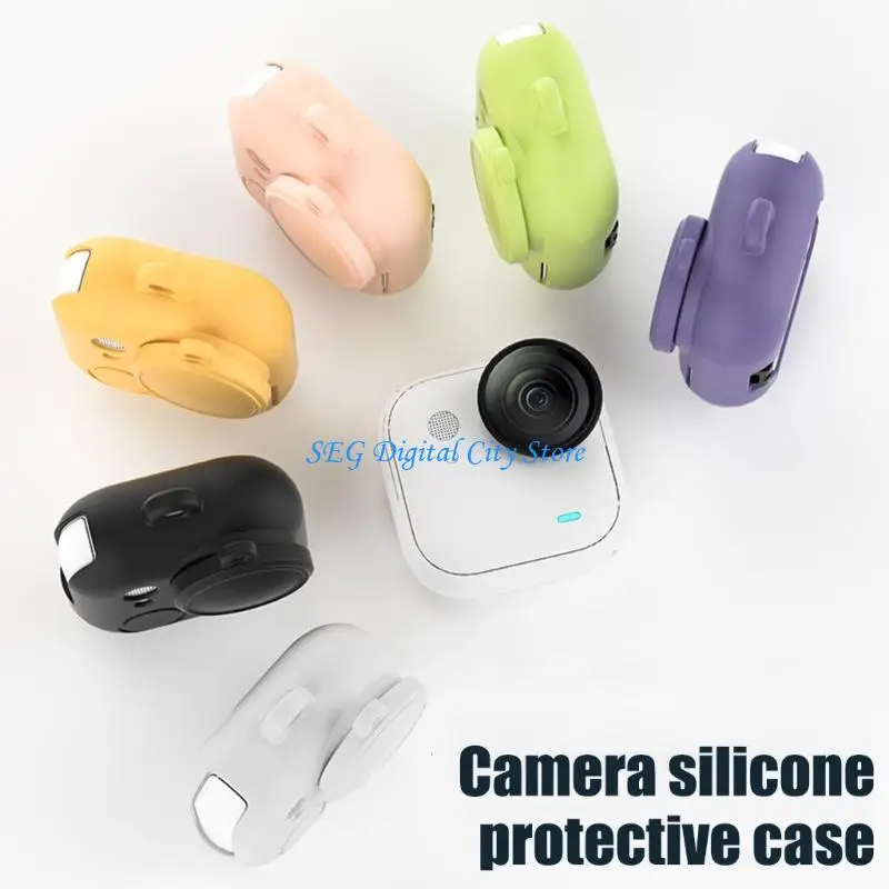 U75B Lightweight Antislip Silicone Protector Case For 360 Go Mini Camera With Precise Cut Cover
