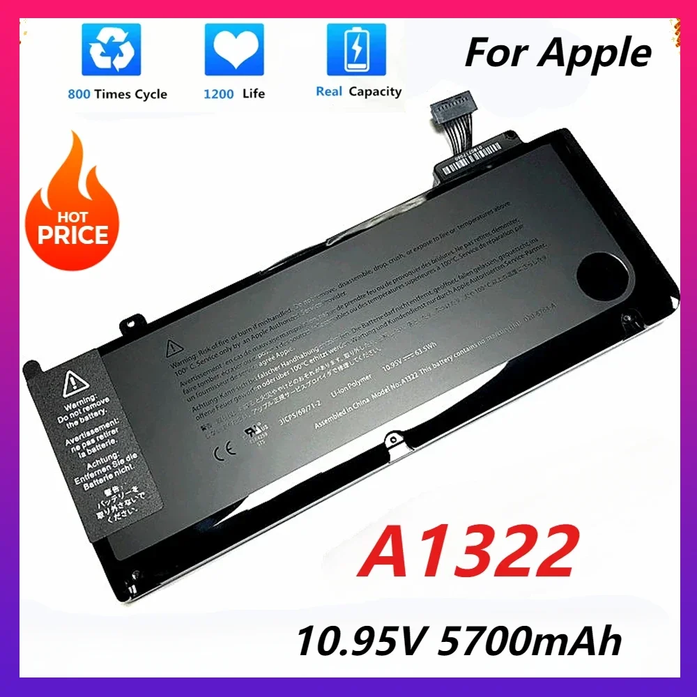 New A1322 A1278 Laptop Battery for Apple Macbook Pro 13'' Inch A1278 2009 2010 2011 Battery 10.95V
New A1322 A1278 Laptop Battery for Apple Macbook Pro 13'' Inch A1278 2009 2010 2011 Battery 10.95V