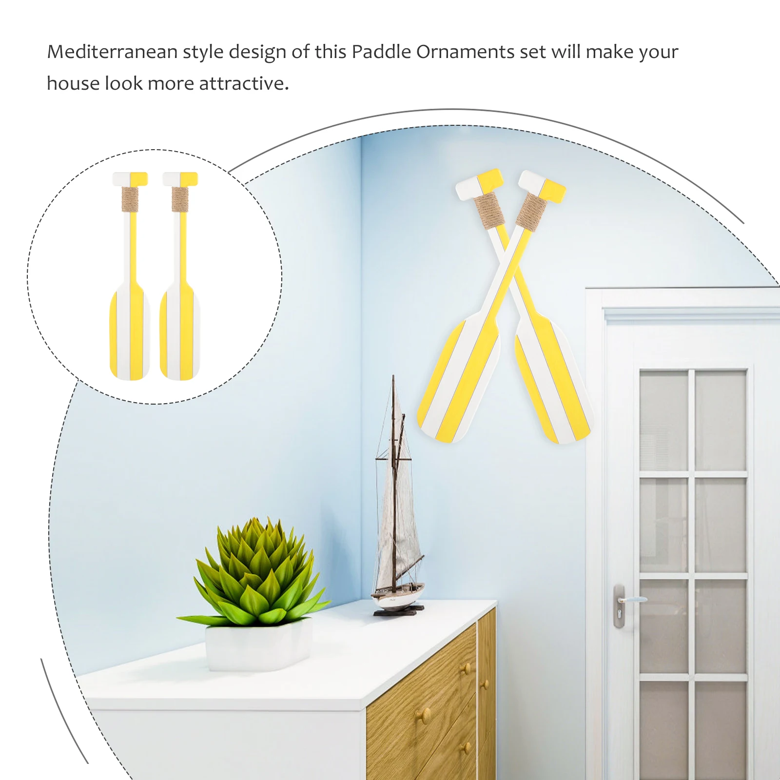 2 Pcs Retro Oars Decor Mediterranean Wooden Ornaments Paddle Decors Beach Wall Nautical Hanging Home Decorations Wooden Model
2 Pcs Retro Oars Decor Mediterranean Wooden Ornaments Paddle Decors Beach Wall Nautical Hanging Home Decorations Wooden Model