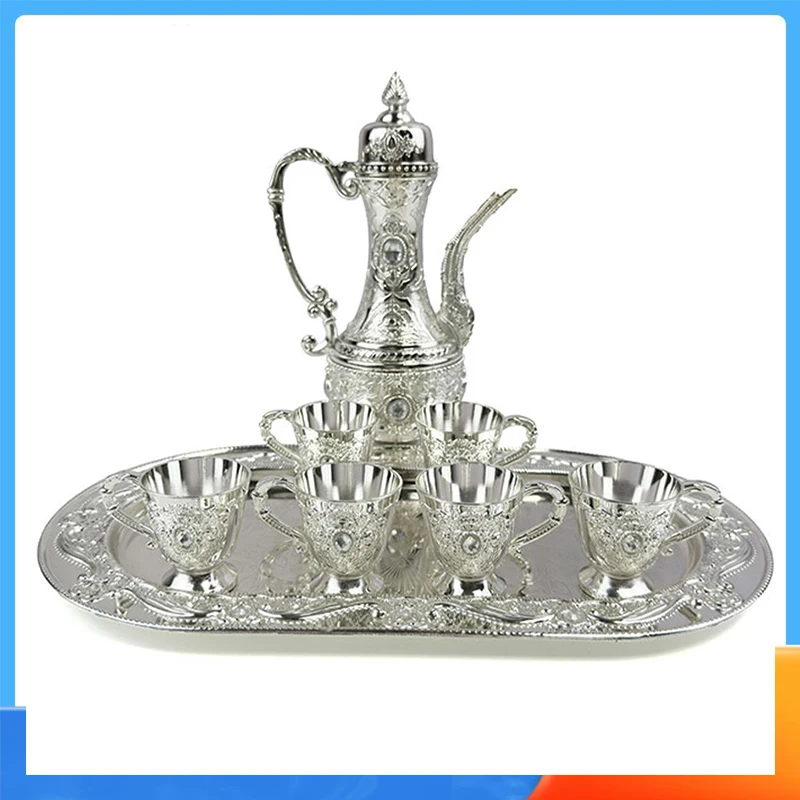 B18 Silver cup 999 sterling silver dragon Totem tea set wine tray pot chinese retro tea set holiday gift
B18 Silver cup 999 sterling silver dragon Totem tea set wine tray pot chinese retro tea set holiday gift