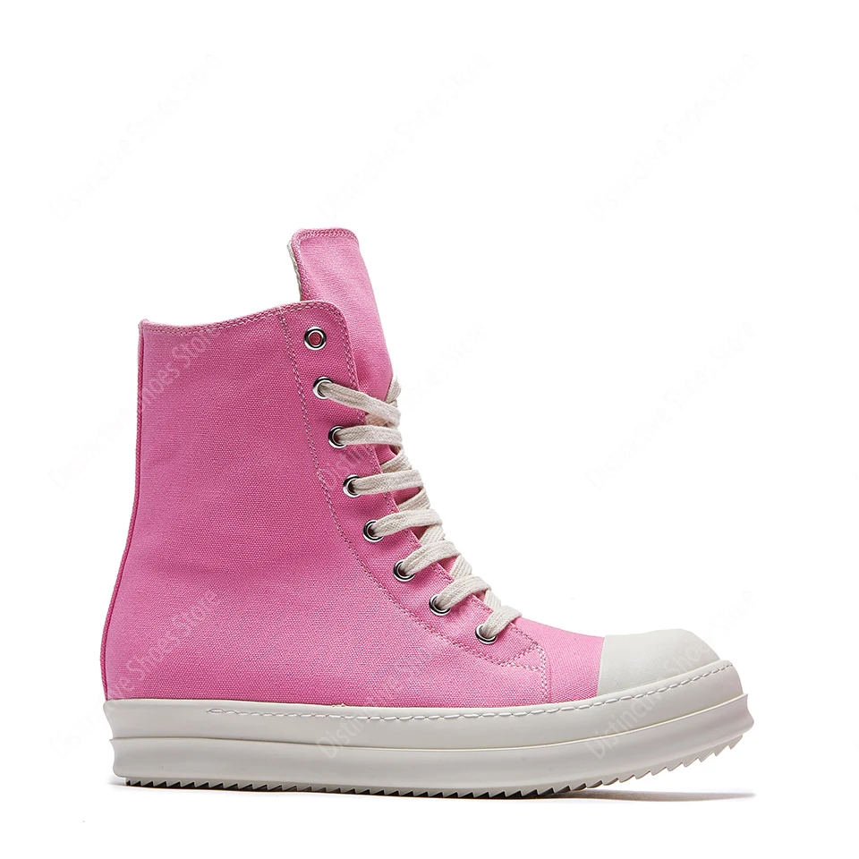 Women Designer Ankle Boots Pink Luxury Zipper Ro High Top Quality Canvas Shoes Lace up Casual Platform Men Designer Sneakers
Women Designer Ankle Boots Pink Luxury Zipper Ro High Top Quality Canvas Shoes Lace up Casual Platform Men Designer Sneakers