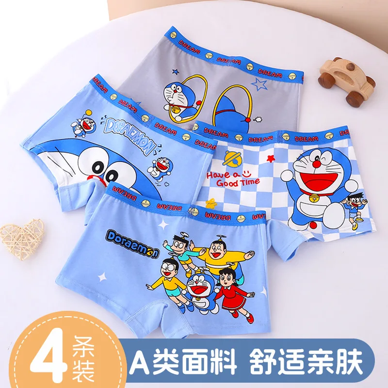 Doraemon underwear creative high-value animation cartoon printing student cotton sweat-absorbent breathable boxer shorts 4 Pack
Doraemon underwear creative high-value animation cartoon printing student cotton sweat-absorbent breathable boxer shorts 4 Pack