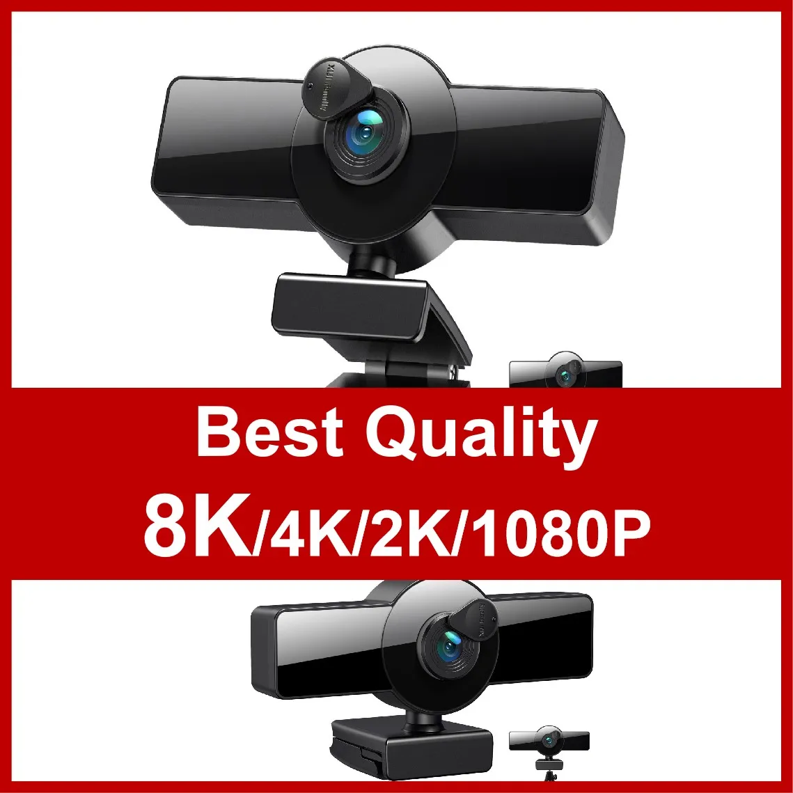XJ 8k Webcam Live Streaming High Quality 4K Web Cam Autofocus USB Webcam with Speaker and Mic HD Camera for PC Computer Laptop
XJ 8k Webcam Live Streaming High Quality 4K Web Cam Autofocus USB Webcam with Speaker and Mic HD Camera for PC Computer Laptop