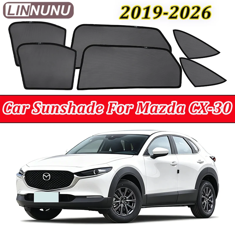 Солнцезащитная шторка LINNUNU для Mazda CX-30 2019-2026, магнитная сетка на окно, защита от УФ-излучения, аксессуары для конфиденциальности
Солнцезащитная шторка LINNUNU для Mazda CX-30 2019-2026, магнитная сетка на окно, защита от УФ-излучения, аксессуары для конфиденциальности