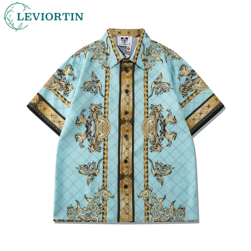 2023 High Street Shirt Court Positioning Shirt Vintage Print Men's Casual High Grade Hawaiian Holiday Short Sleeve Shirts
2023 High Street Shirt Court Positioning Shirt Vintage Print Men's Casual High Grade Hawaiian Holiday Short Sleeve Shirts