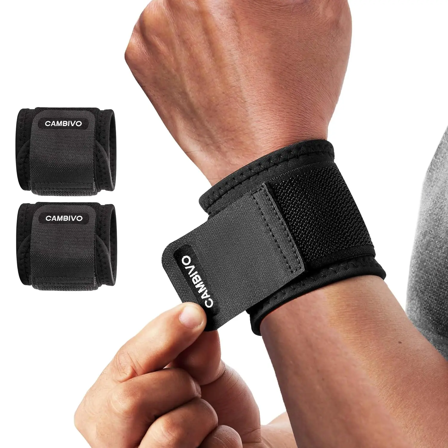 Adjustable Wrist Wraps 2 Pack for Carpal Tunnel, Pain Relief, Lifting Straps for Gym Workout
Adjustable Wrist Wraps 2 Pack for Carpal Tunnel, Pain Relief, Lifting Straps for Gym Workout