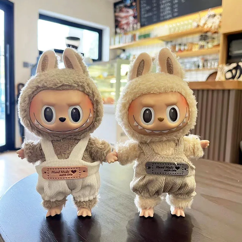 17cm Labubu Doll Clothes Bib Pants Hoodies Doll Accessories Cute Clothes Fashion Korea Kpop Exo Labubu Jumpsuit DIY Girl Gift
17cm Labubu Doll Clothes Bib Pants Hoodies Doll Accessories Cute Clothes Fashion Korea Kpop Exo Labubu Jumpsuit DIY Girl Gift